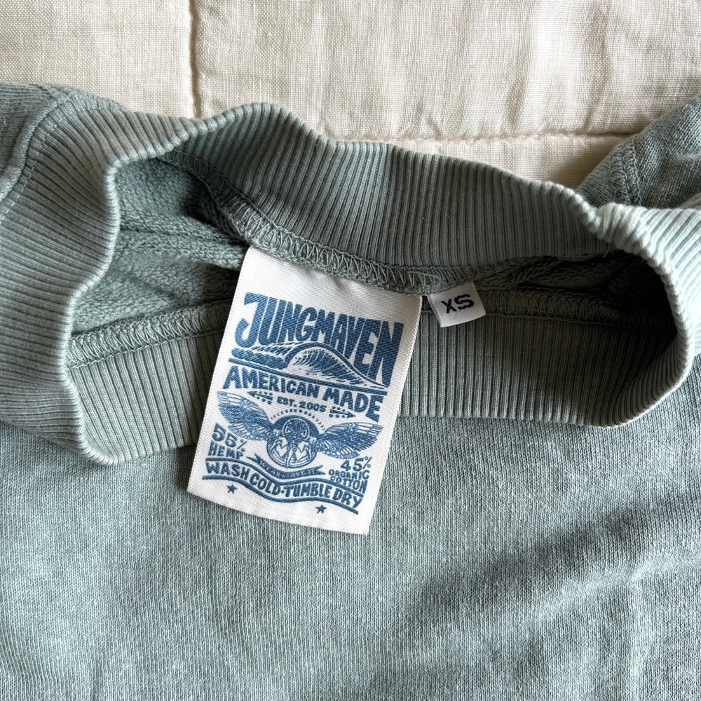 Jungmaven hemp short sleeve sweatshirt